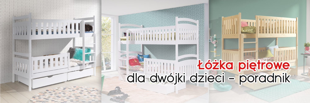 Łóżka dziecięce piętrowe dla dwóch dzieci