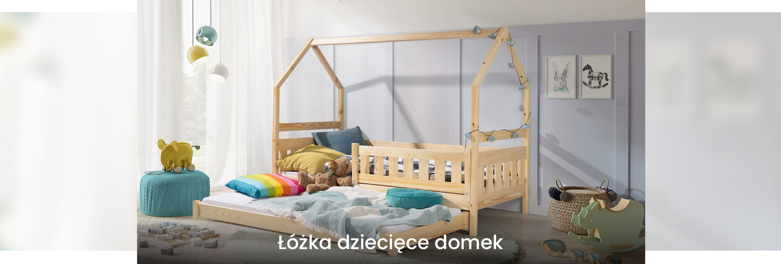 łóżka dziecięce domek
