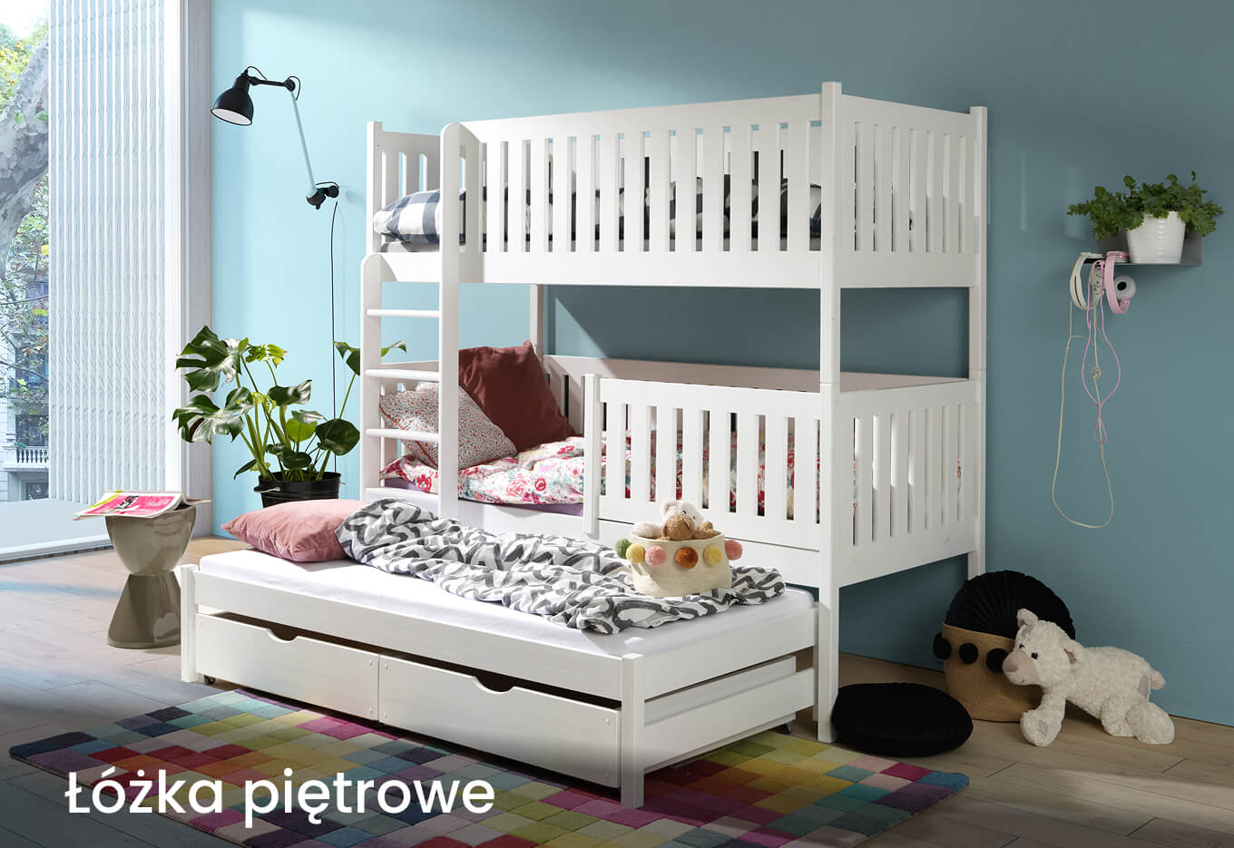Łóżka dziecięce piętrowe