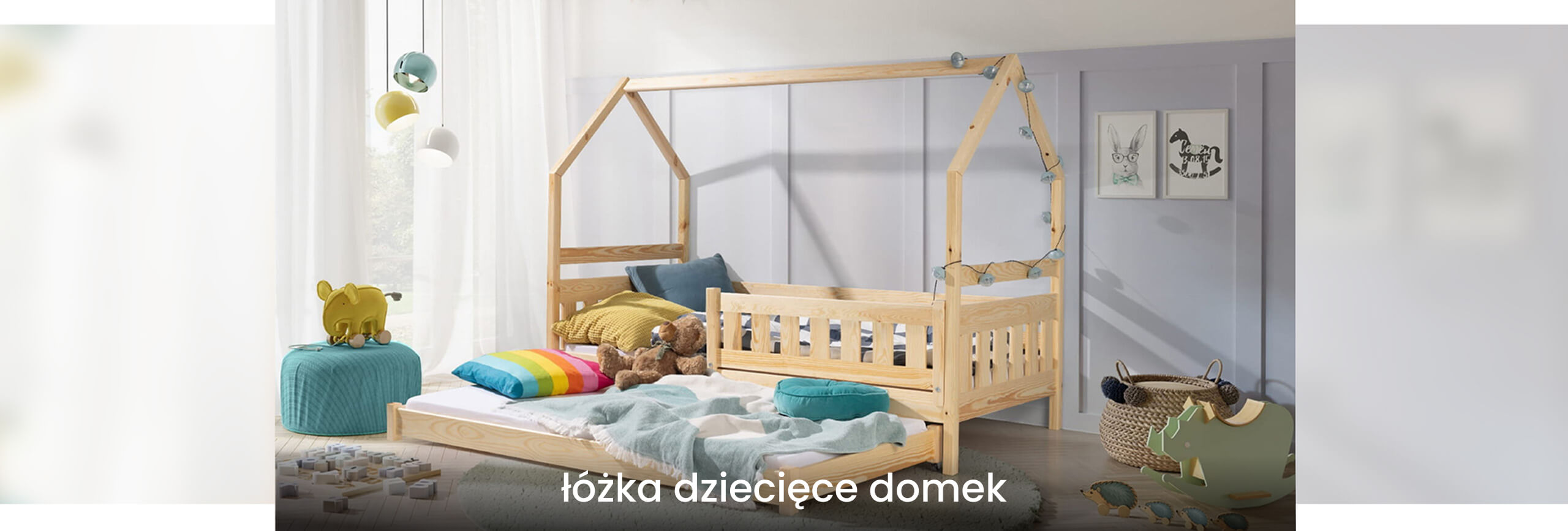 łóżka dziecięce domek